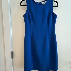 Petite Sophisticate Cobalt Blue Sheath Dress, Fully Lined